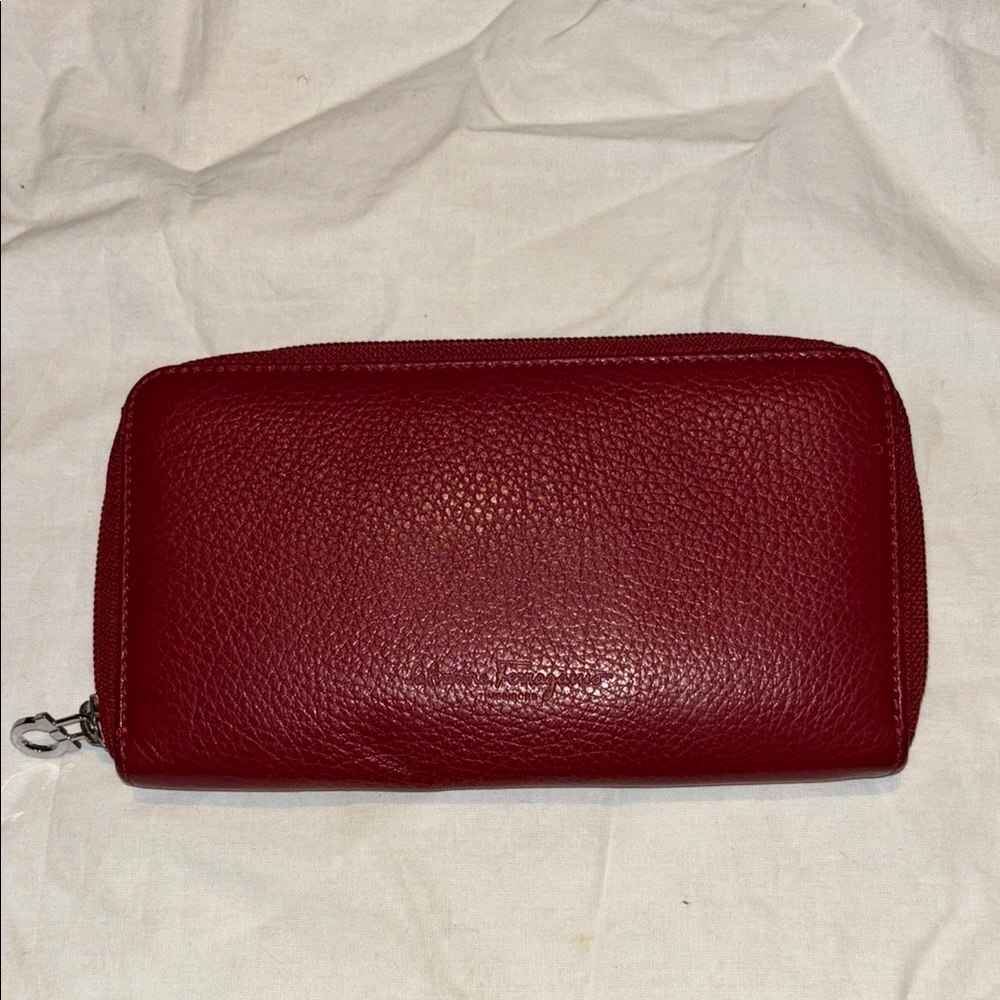 Salvatore Ferragamo Red Leather Wallet